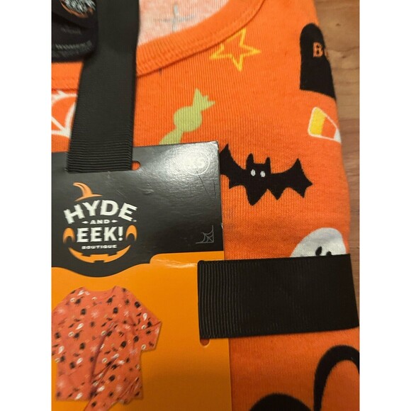 Hyde And EEK Boutique Women's 2-Piece Family Sleep Set Pajamas Size XS Orange - Picture 7 of 12